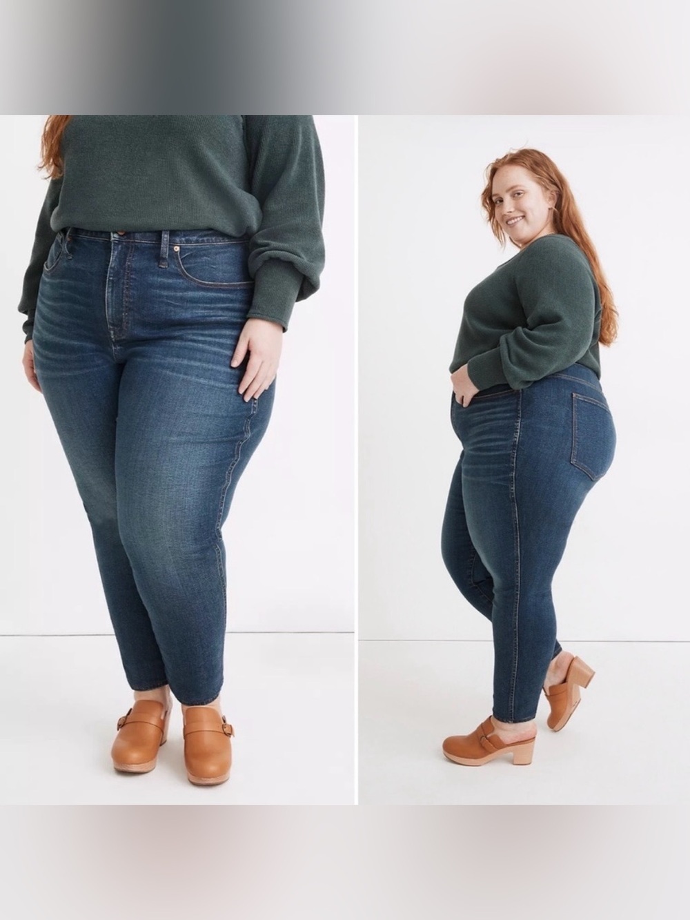 MADEWELL Curvy High-Rise Skinny Jeans in Lanette Wash Plus Size 16W - Picture 2 of 13